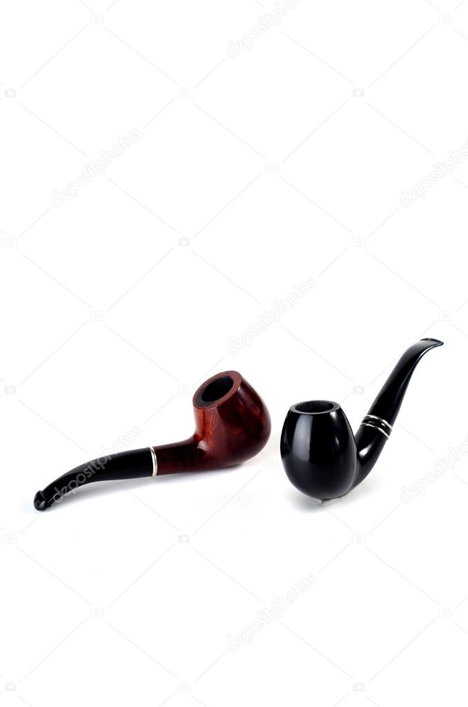 smoking pipe isolated on white background