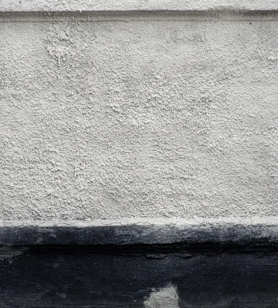Vieux mur de plâtre blanc — Photo