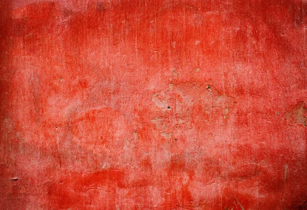 Red weathered plaster wall background — Stock Photo, Image
