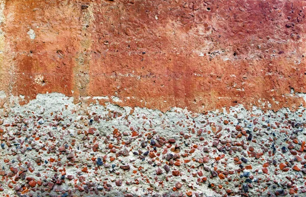 Κατεστραμμένο φόντο κόκκινο γύψινο τοίχο — Φωτογραφία Αρχείου