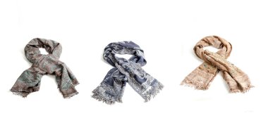 beyaz izole klasik kadın eşarplar