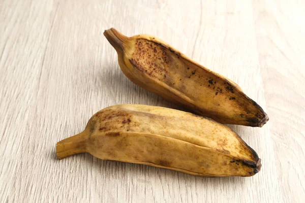 Pisang Kukus Або Steamed Banana Індонезійська Традиційна Їжа Здорова Закуска — стокове фото