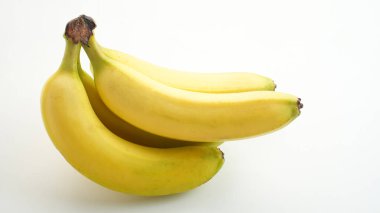 Bunch of Yellow Bananas Close up, isolated on white backgroun