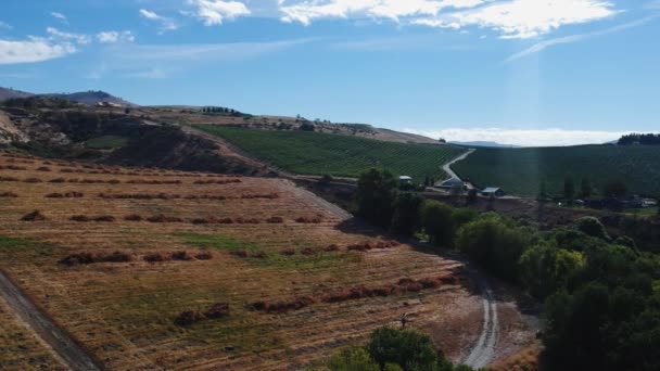 Un panneau sur le flanc d'une montagne — Video