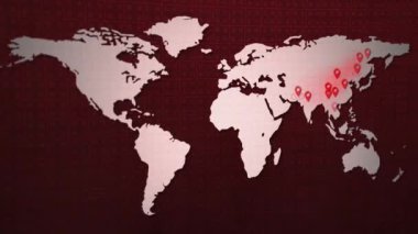 Dünya çapında yayılan COVID 19 görüntüsü