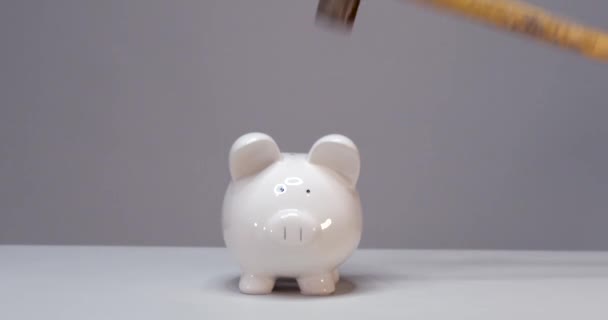 A piggy bank — Stock Video