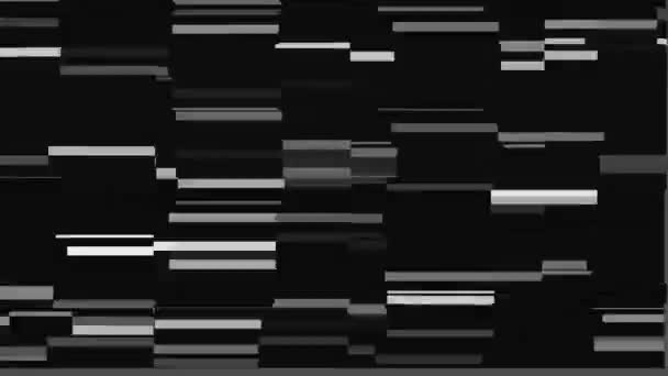 Schermo futuristico nero glitch — Video Stock