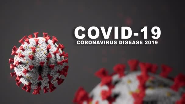 A view of a molecular covid 19 — стоковое видео