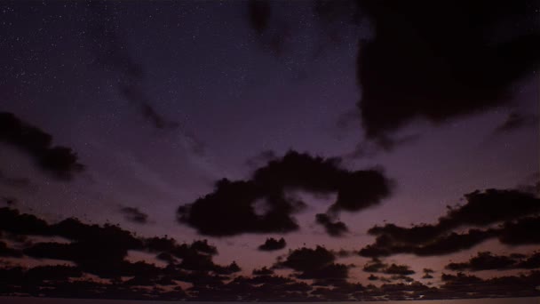 Karanlık gökyüzünde bir işaret — Stok video