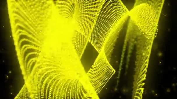 Абстрактная деформирующая частица — стоковое видео