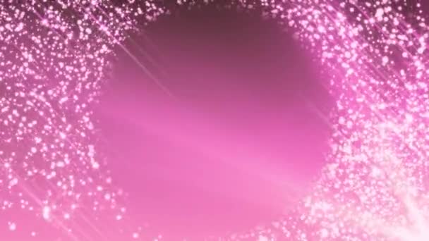 A Twinkling stars gleaming animation along pink gradient background — Stock Video