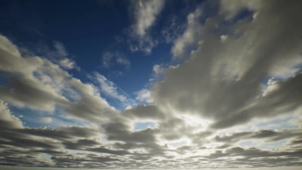 Grupa chmur na niebie — Wideo stockowe