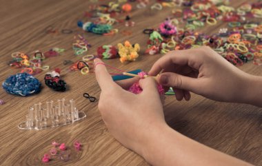 rakamlar renkli lastik çocuk el dokuma