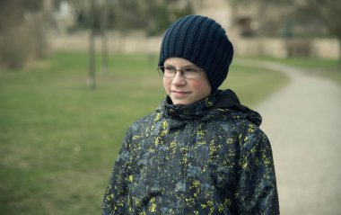 Çocuk portresi zevk onların gözünde kapalı