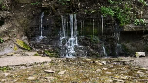 Cascada de fuentes de primavera — Vídeos de Stock