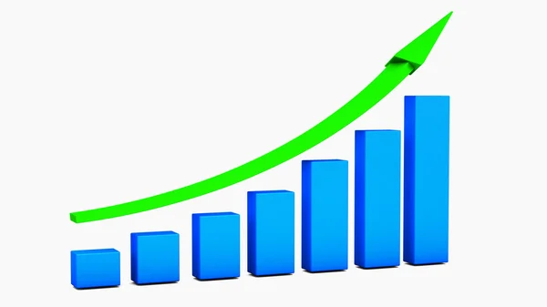 Graphique de croissance des entreprises — Photo