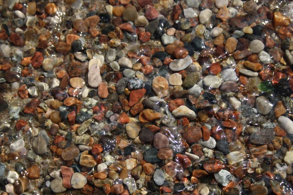 Playa de roca blanca y negra — Foto de Stock