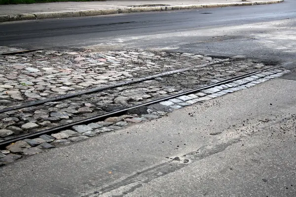 Fin de la línea ferroviaria — Foto de Stock