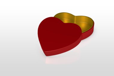 bir kırmızı hediye kutusu