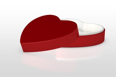 bir kırmızı hediye kutusu