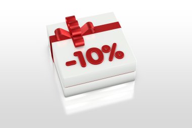 Beyaz hediye kutuları kırmızı satış 