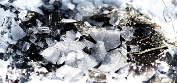 Os fragmentos de gelo — Fotografia de Stock
