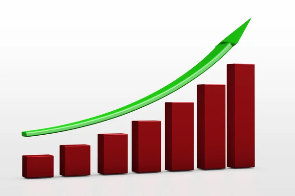 Business tillväxt diagram — Stockfoto