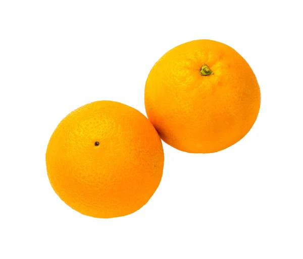 Pomarańczowe owoce na białym tle — Zdjęcie stockowe