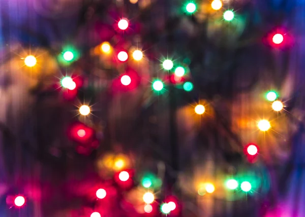 Arka plan bulanık ışıkları Noel ve yeni yıl garland