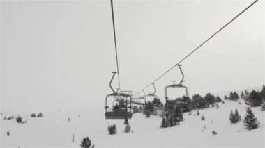 Boş teleferik pyrenees içinde