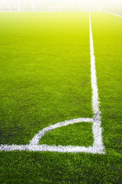 Futbol çim sahası ile işaretleme 