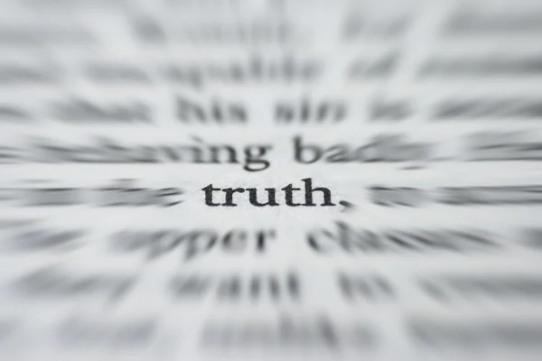 Macro word  - Truth — Stock Photo, Image