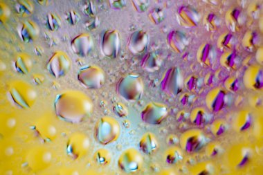 Renkli sıvı damlacıkları arka plan