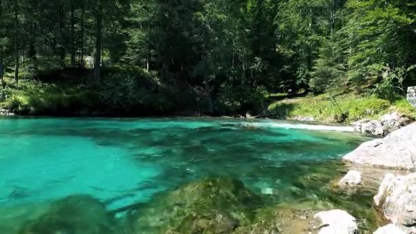 Türkisfarbener Amola Dolomitensee — Stockvideo