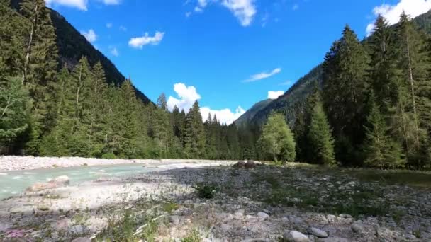 Zeitraffer Lares Trentino Dolomiten Italien — Stockvideo