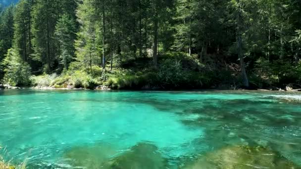 Dolomitlerdeki Fantastik Manzara Amola Gölü — Stok video