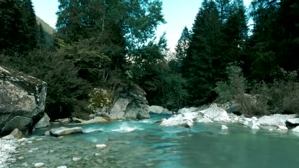 Avkopplande Landskap Italienska Alperna — Stockvideo