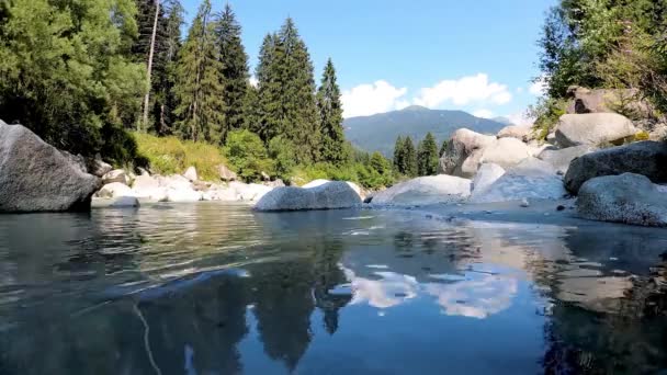 Jezioro Alpejskie Dolomitach — Wideo stockowe