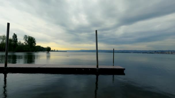 Landscape Dawn Lake Maggiore — Wideo stockowe