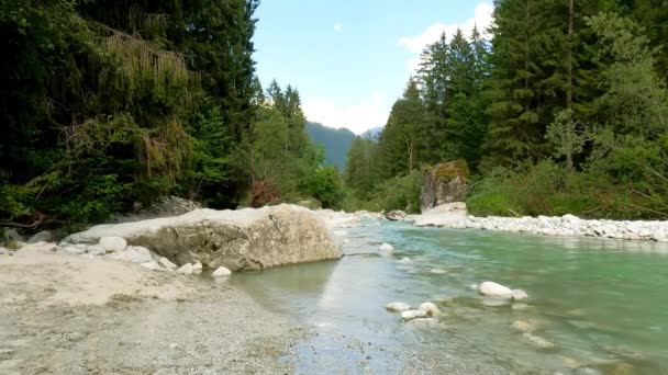 意大利阿尔卑斯山夏季全景 — 图库视频影像