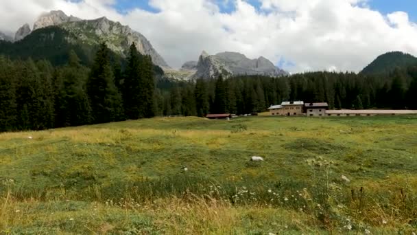 Paisagem Montanha Nos Alpes — Vídeo de Stock