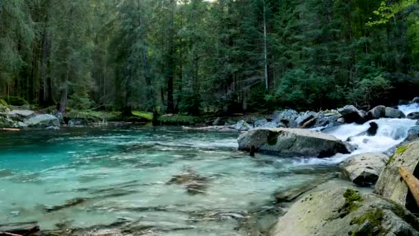 Enchanted Landscape Turquoise Lake Amola — Stock Video