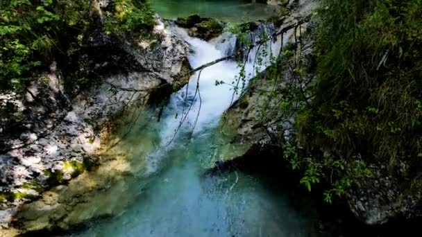 Paesaggio Fiume Con Canyon — Video Stock