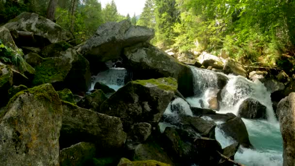 Landscape Amola Waterfalls Italy — Stock Video