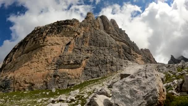 Alpenlandschap Dolomieten Tuckett Italië — Stockvideo