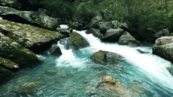 Paesaggio Estivo Sulle Cascate Amola — Video Stock