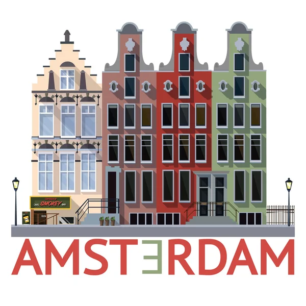 Amsterdam città — Vettoriale Stock