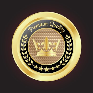 Altın premium kalite rozeti