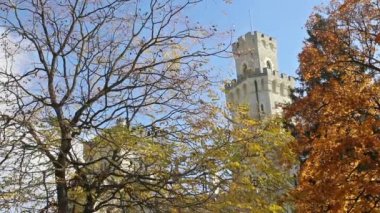Castle ile sonbahar Park