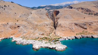 Marmara Sahili, Sfakia, Girit, Yunanistan. Aradena Boğazı.